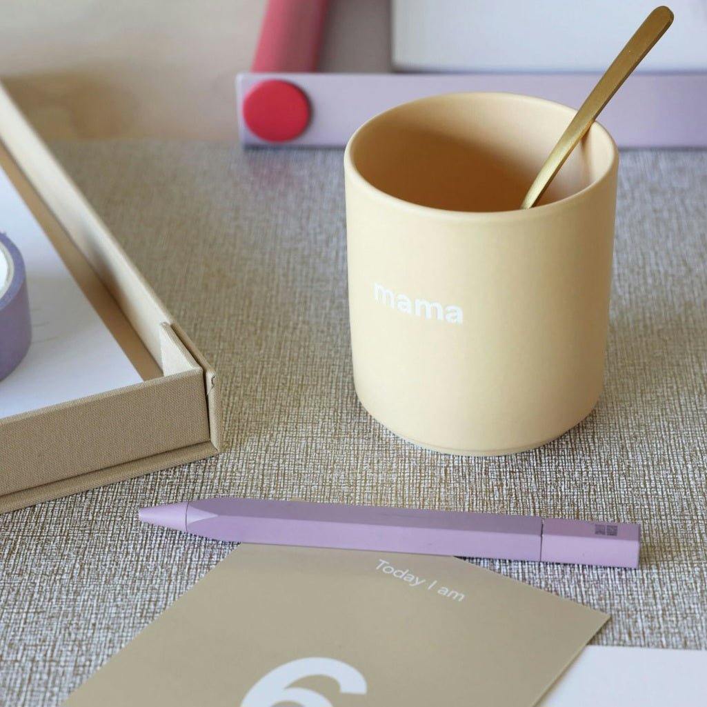 Kopp med teksten "Mamma"