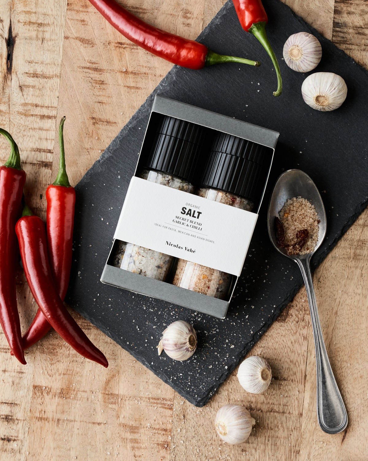 Gourmet salt med keramisk slibemaskine