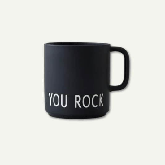 Kopp med teksten "You rock"