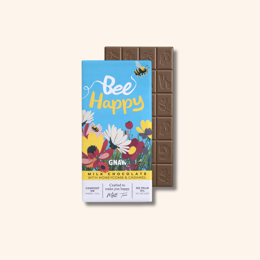 GNAW chocolate bar - Bee Happy