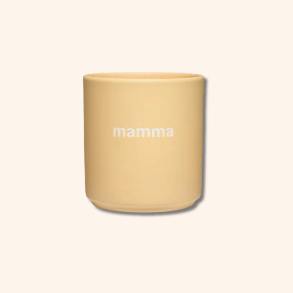 Kopp med teksten "Mamma"