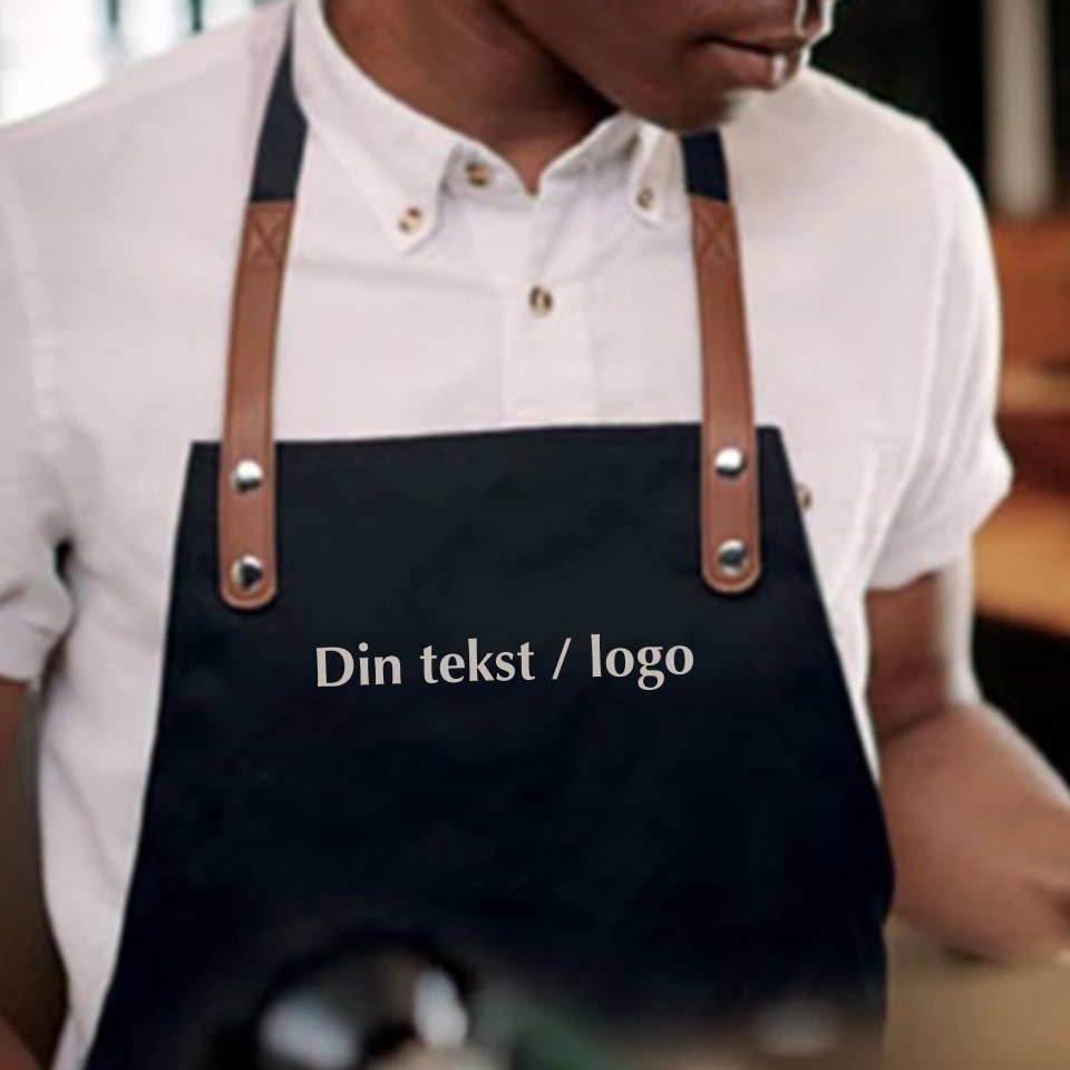 Kitchen apron in organic cotton