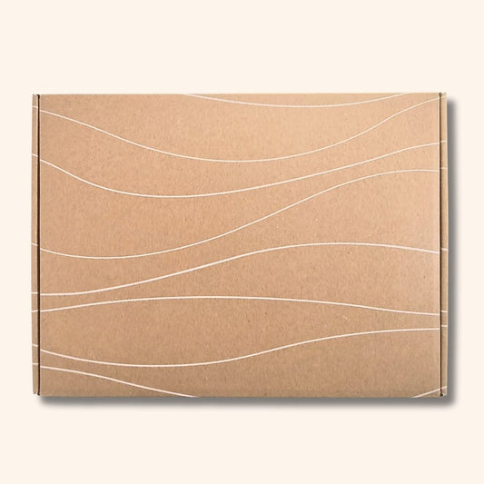 KOSIBOX gift box - white pattern, green inside