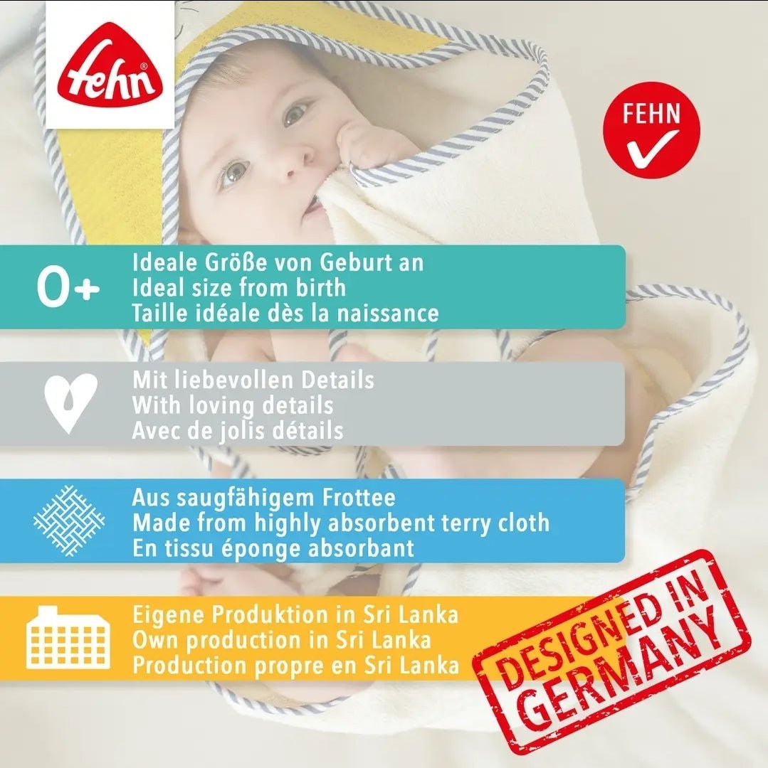 Badehåndkle med hette - dovendyr