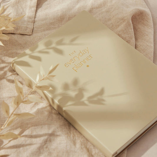 Dagbok for produktivitet - beige