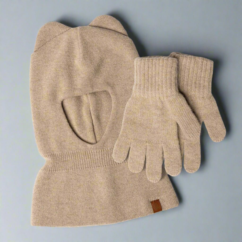 Merino-kit til børn-beige